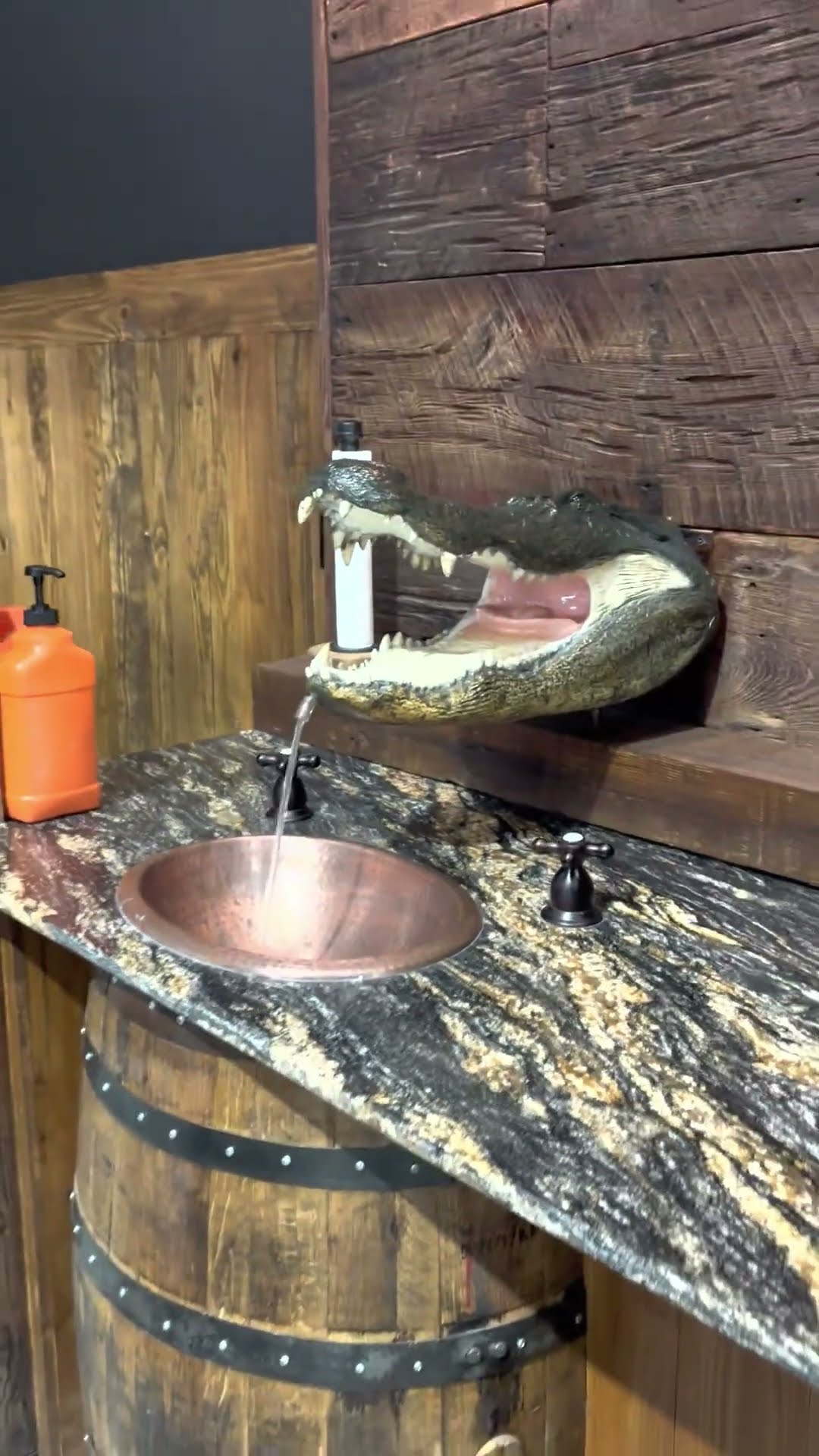 Gator Head Sink Found In Louisiana Restaurant || ViralHog
