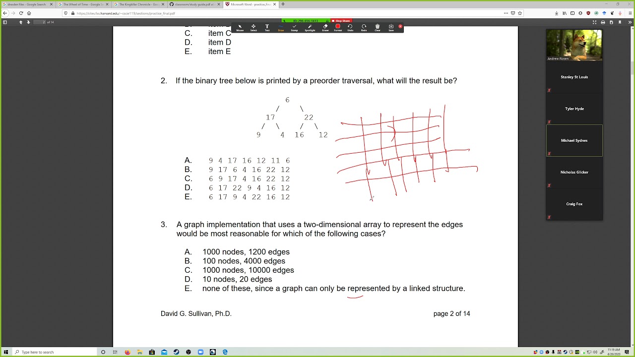 2168 Spring 2020 Final Exam Review 1 - YouTube