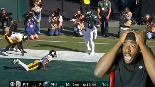 AJ BROWN WENT BONKERS "Pittsburgh Steelers vs Philadelphia Eagles Week 8 Game Highlights" REACTION!