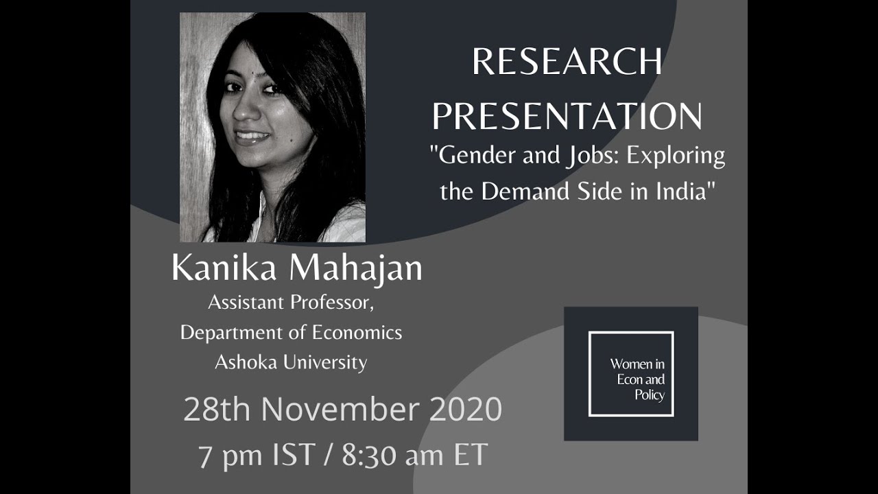 Research Presentation with Dr Kanika Mahajan