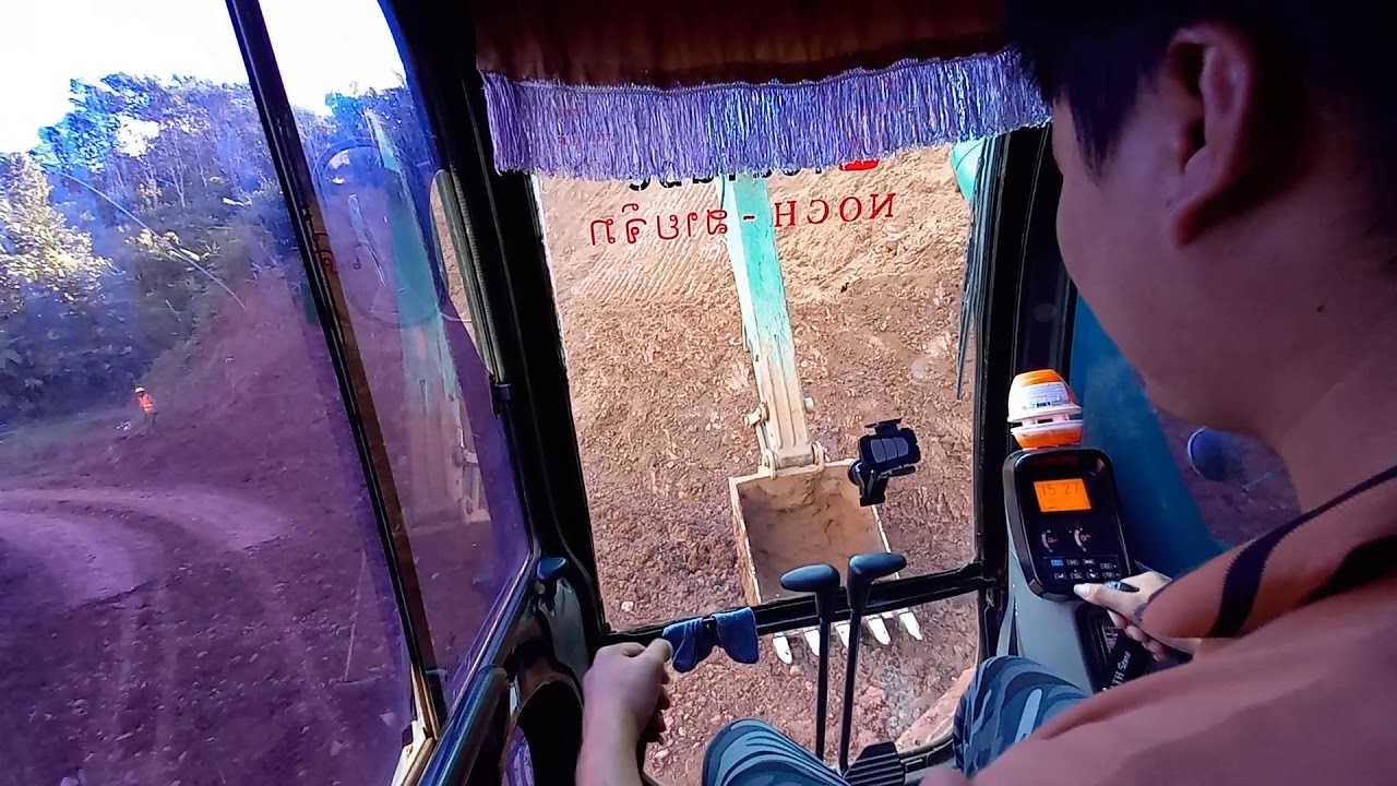 รถจก#รถขุดดีน#รถแม้กโคร#ລົກຈົກ#