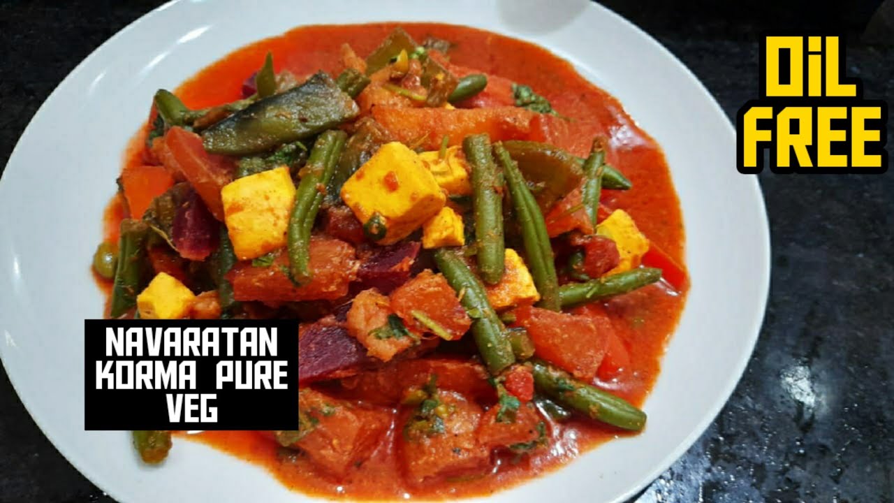 (Pure Veg WITHOUT Onion & garlic)Navaratan KormaMixed veg Recipe for