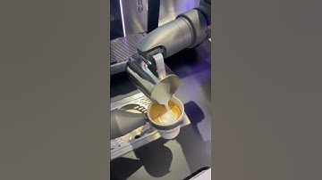 Robot barista makes perfect coffee latte art
