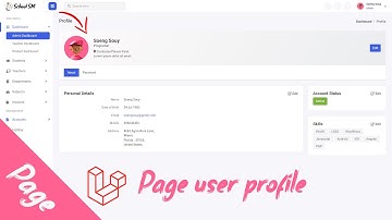 Add page user profile School Laravel 9 | System Management