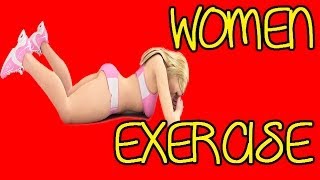 WOMEN EXERCISE WORKOUTS AT HOME. exercise for buttocks for women