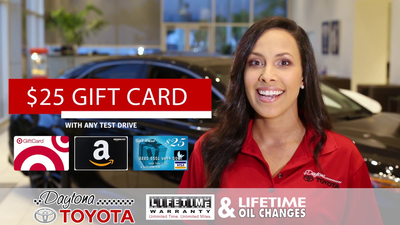 Test Drive Reward eCard Target, Amazon or Visa Daytona Toyota YouTube