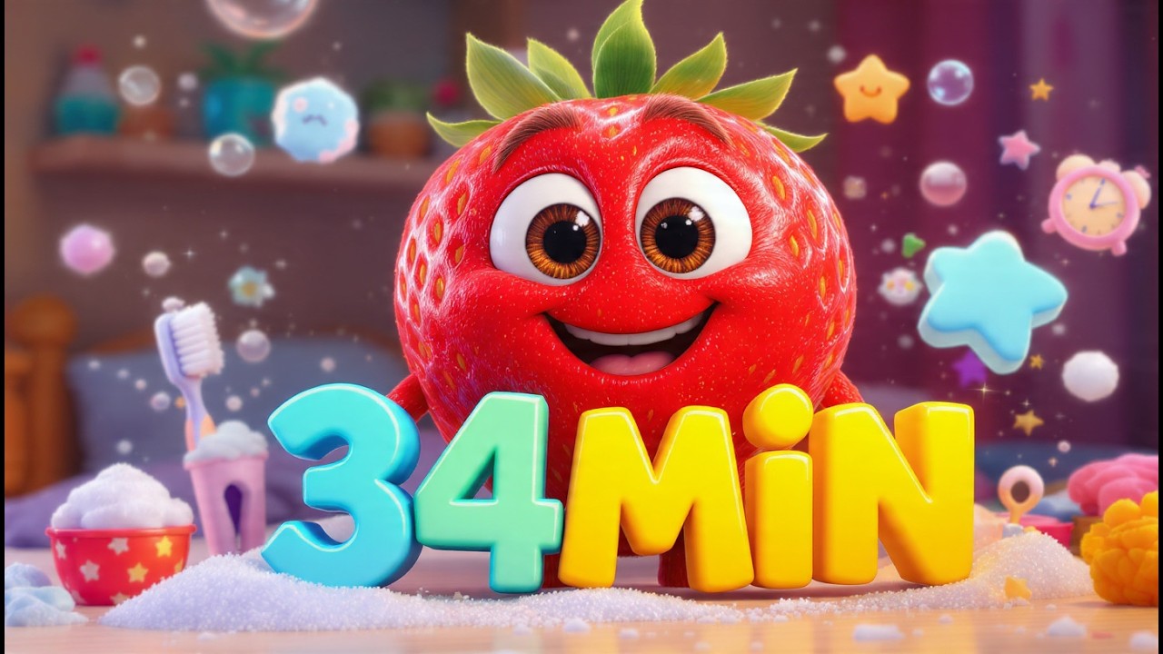 34MIN Hygiene & Creative Songs for Kids 🍓🧼🪥 Healthy Daily Habits with Berry