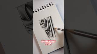Drapery drawing with graphite pencil. #shorts #art #drawing #youtubeshorts