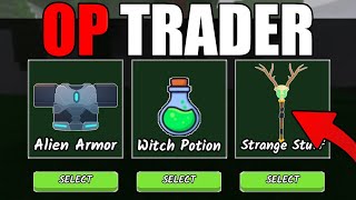 Completing TRADER QUESTS in 99 Nights in the Forest #roblox