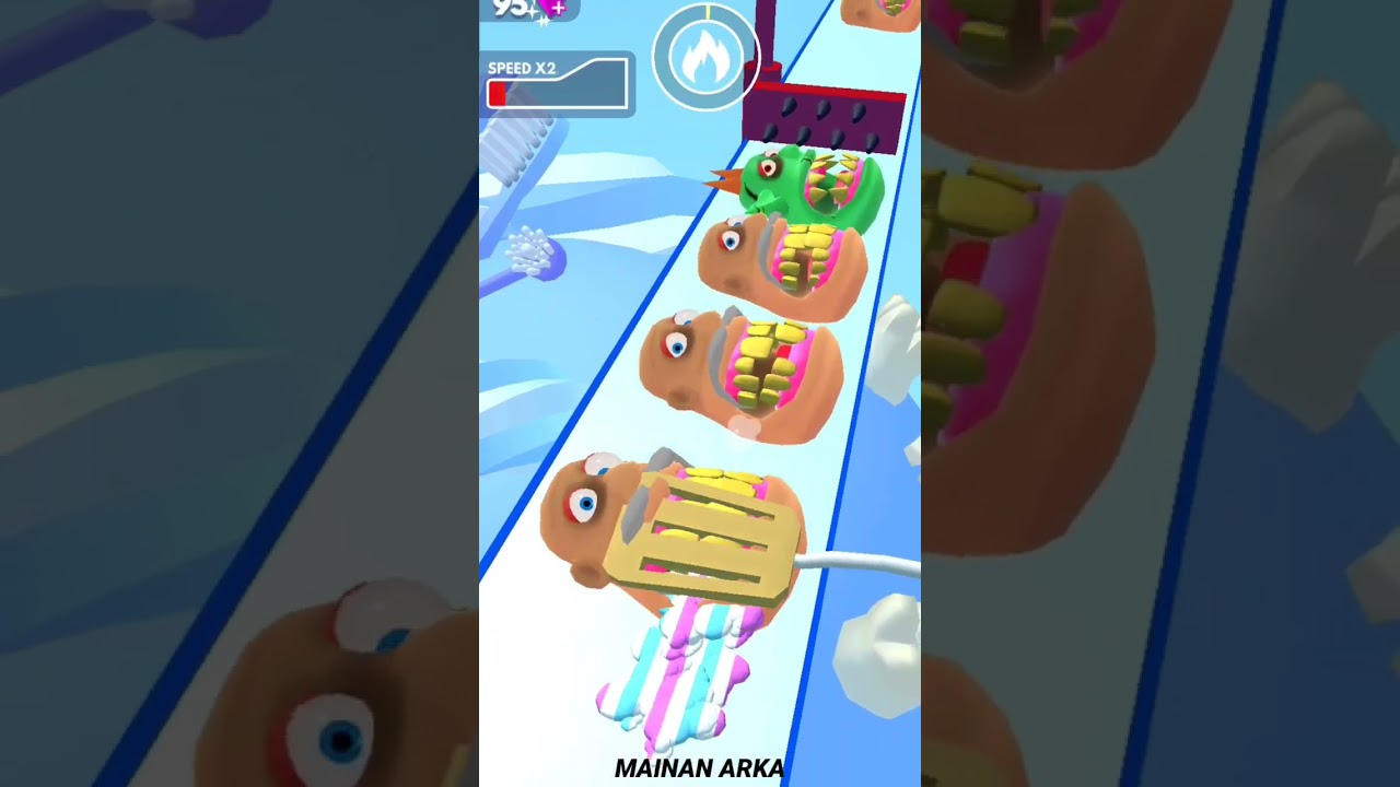 Teeth Runner 3D Game | Funny Running Game | Game 251 