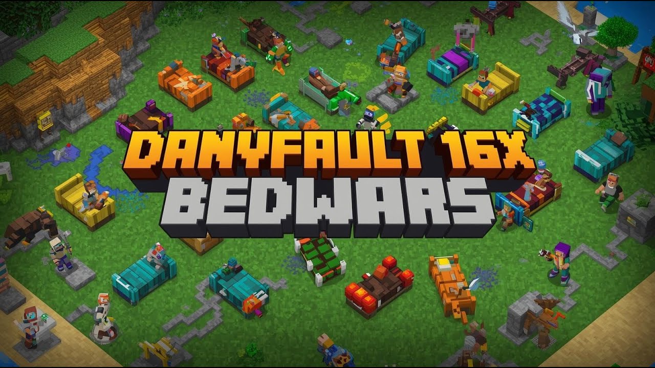 Im playing every Hive BedWars Gamemode with the DanyFault16X Texture ...
