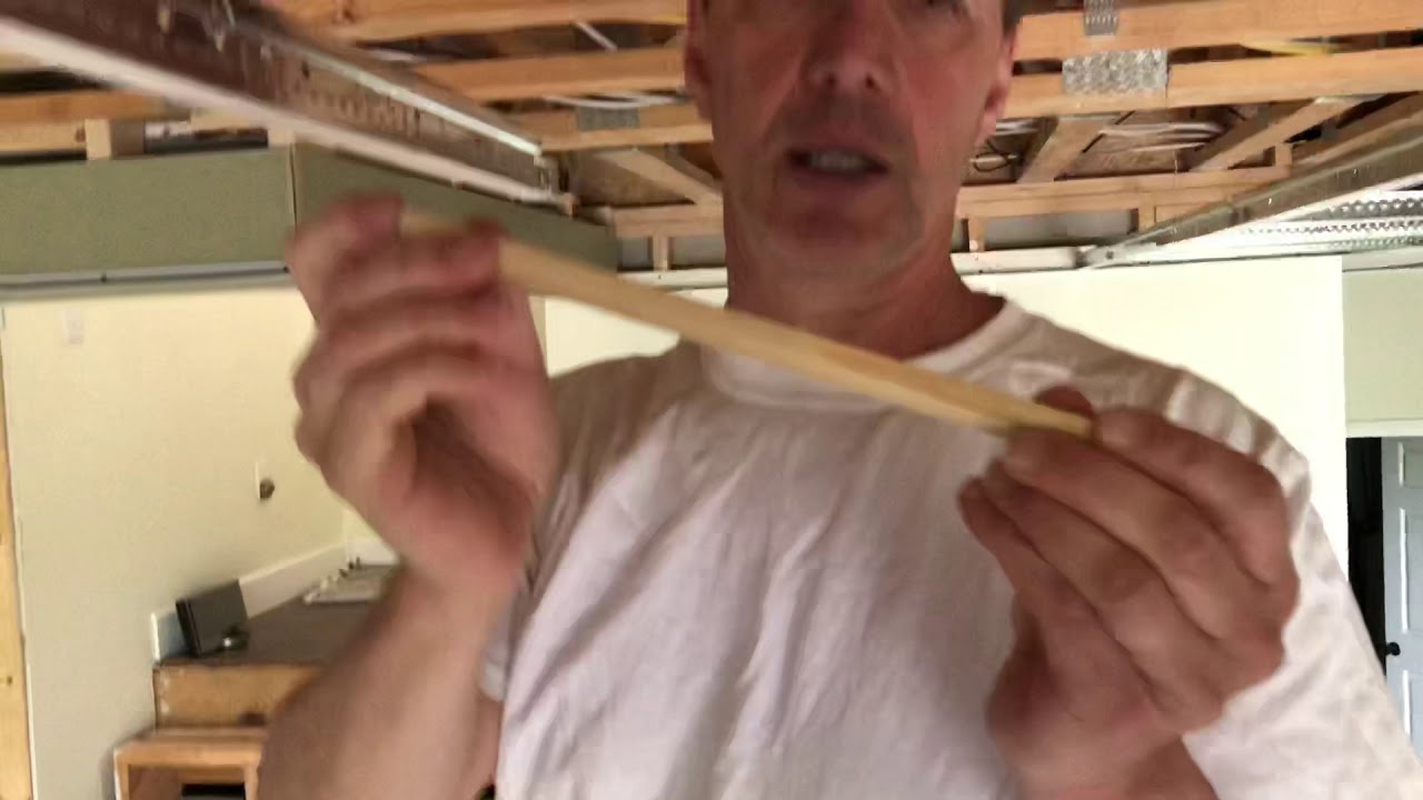 Drop ceiling leveling - YouTube