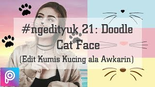 Cara Mengedit Foto dengan Menambahkan Kumis Kucing ala Instagram Awkarin. Gampang Banget! (PicsArt) screenshot 5