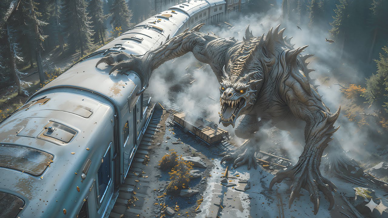 Поезд застрял в темном лесу | Нашествие монстров и борьба пассажиров за выживание | Краткий обзор...