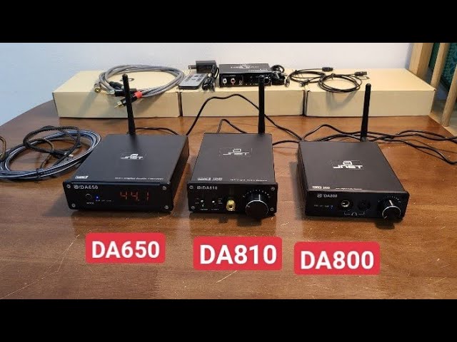 3 chiếc đầu DAC JNET phân khúc trên dưới 2 triệu: DA650 DA810 DA800