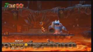 6-Boss Volcano Dome World Record Donkey Kong Country Tropical Freeze Final Boss