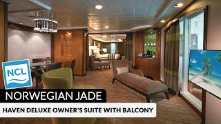 Norwegian Jade | Haven Deluxe Owner's Suite with Balcony Full Walkthrough Tour | 2024 | 4K