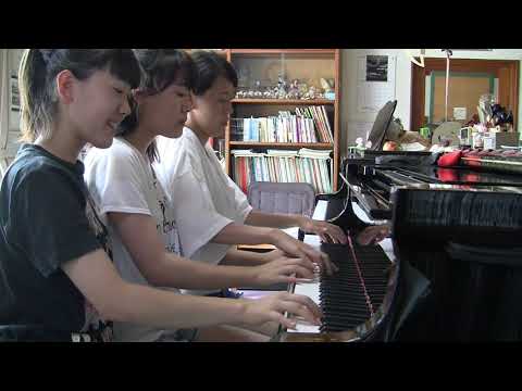 【乃木坂46】 “指望遠鏡” ３人６手でピアノ連弾 Piano 6 hands cover 【マギEDテーマソング】