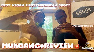 Vegan Mediterranean Food in DC 🔥 Shouk Mukbang+Review | DMV Vegan Food Tour 🍿