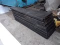 Corte de Plancha Estriada para Pasos de Escalera - Guillotina Hidráulica