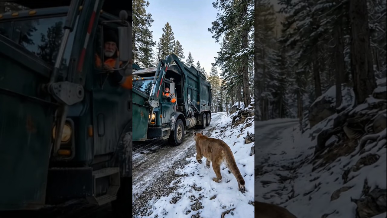 "Пума просит мужчину помочь спасти своего детеныша" 