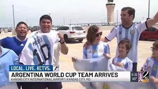 Team Argentina touches down in Kansas City ahead of World Cup