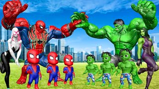 Rescue SUPERHERO All Family HULK & Family SPIDERMAN, SUPER-GIRL: Back from the Dead SECRET - FUNNY