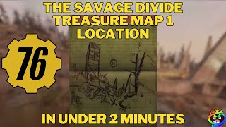 How to Find The Savage Divide Treasure Map 1 #fallout76  #fallout76guide