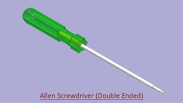 Allen Screwdriver (Double Ended) - Video Tutorial (Siemens NX)