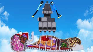 We Destroy Gooey Humans with the 1,000,000 Ton Super Crusher in People Playground!