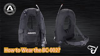 【 Scuba-Aquatec Diving Gear Guide】How to Properly Don & Adjust the Horse Collar BCD | Setup Tutorial