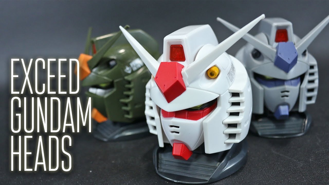 Gundam Exceed Model GUNDAM Head Set of 3