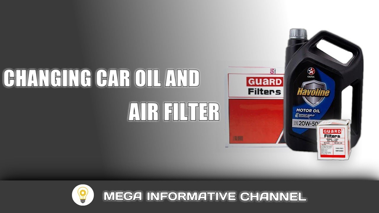 HOW TO CHANGE CAR OIL AND AIR FILTER YouTube