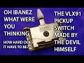 IBANEZ PICKUP SELECTOR - A NIGHTMARE TO FIT | INSTALL A VLX91 SWITCH TO AN IBANEZ RG | AGGRO & SCARY