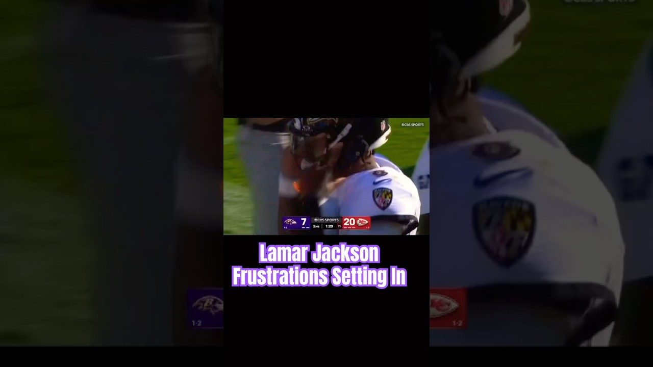 Lamar Jackson Slams Helmet In Frustrating Loss To Chiefs 