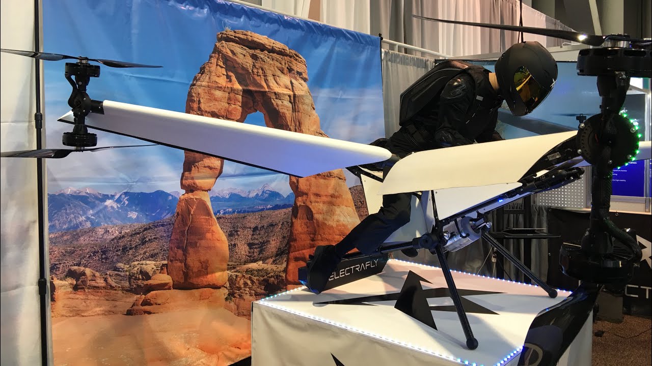 Electrafly Single-person Hybrid-electric Multicopter CES 2019 1-8-19