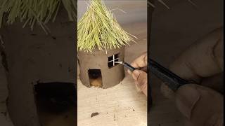 Watch How To Make Beautiful Mini Hut With Clay pt2 | Mitti Se Chota Ghar Banane Ka Tarika screenshot 5