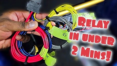Relay Wiring In Under 2 Minutes