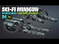 Scifi minigun  autodesk maya  substance 3d painter