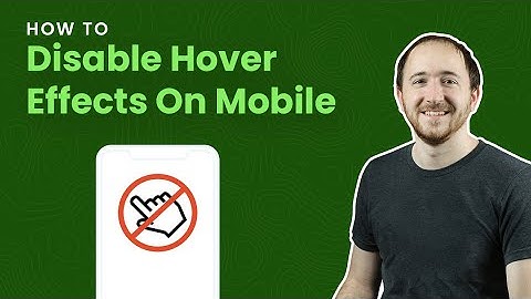 How To Disable Divi Hover Effects On Mobile Touch Devices