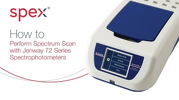 How Does a Jenway 72 Series Spectrophotometers Perform Spectrum Scans?