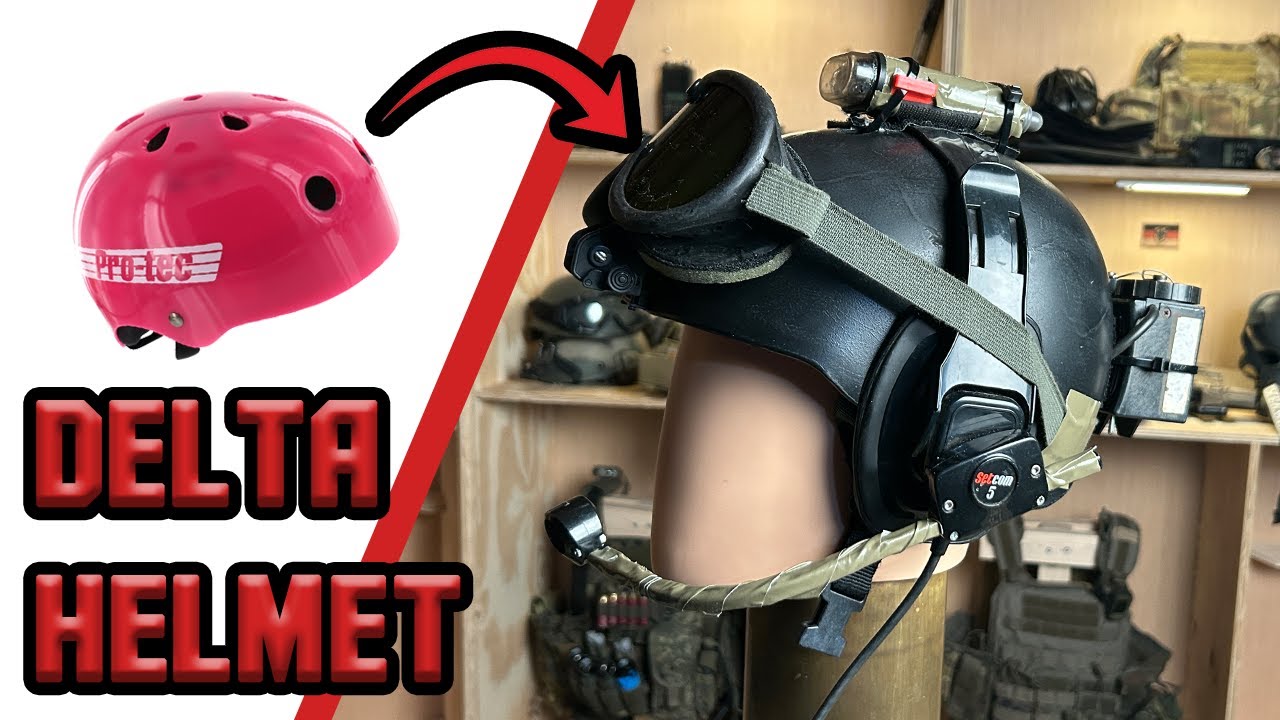 Building a Delta Force Helmet || Part 2 || Custom Black Hawk Down Pro Tec 1st SFOD-D Helmet