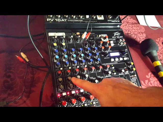 Peavey PV 10 at Mixer with Auto Tune