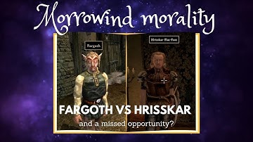 Morrowind Morality: Fargoth