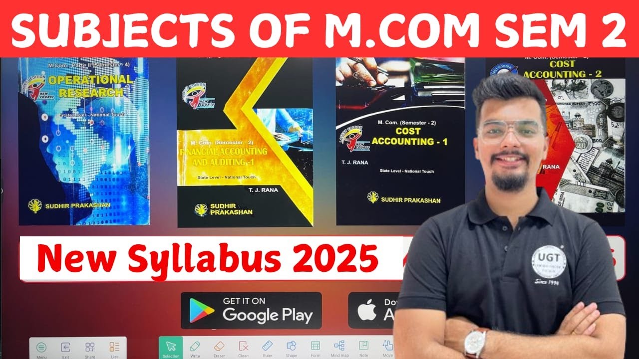 Subjects of MCOM Sem 2 | Gujarat University | FY MCOM New Syllabus 2024 ...