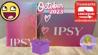 IPSY October 2023 Spoiler InPerson GlamBag & Boxycharm Swatches #giftedbyipsy @ipsydotcom @BoxyCharm