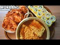 진라면 매운맛 계란김밥 갓담은 김치 먹방 Spicy Noodles & Egg Gimbap & Kimchi MUKBANG ASMR EATING SHOW COOKING RECIPE