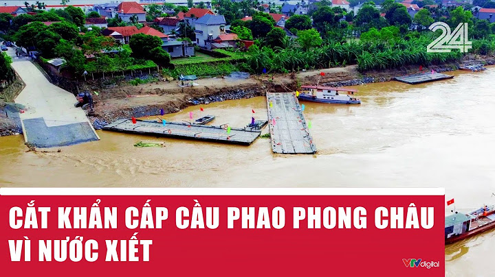 Cắt khẩn cấp cầu phao Phong Châu vì nước xiết | VTV24