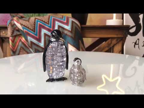 3D пазл Пингвины, 43 элемента, Crystal Puzzle, 90165