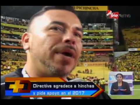 Directiva agradece a hinchas y pide apoyo en el 2017